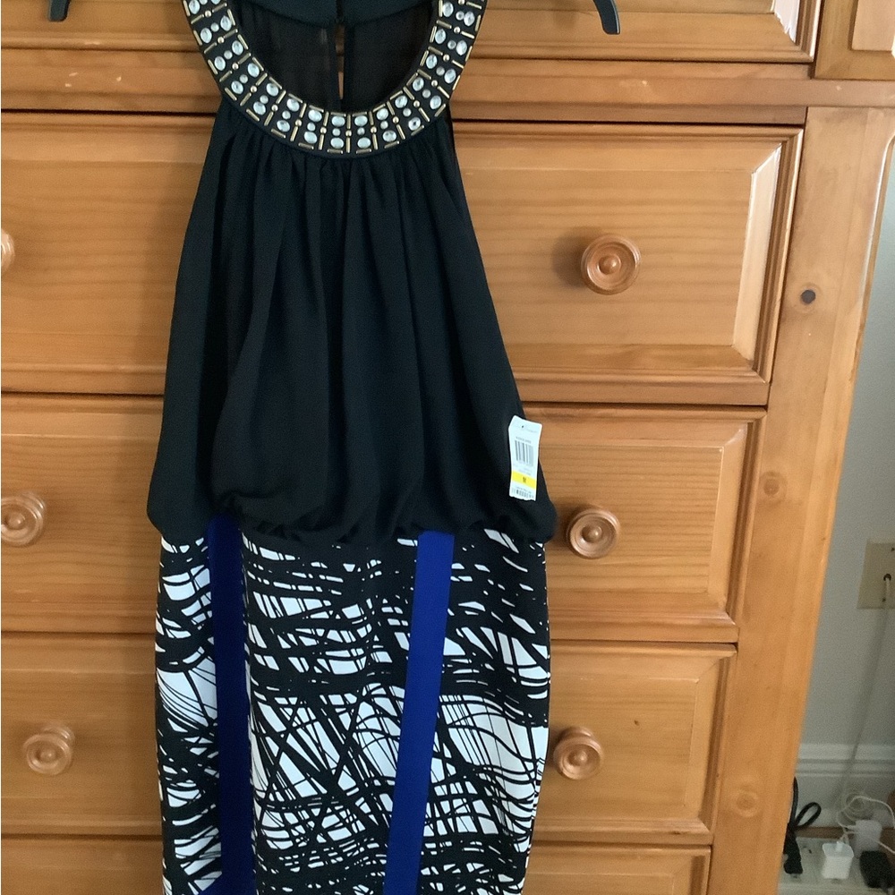 Stylish Black and White Dress
